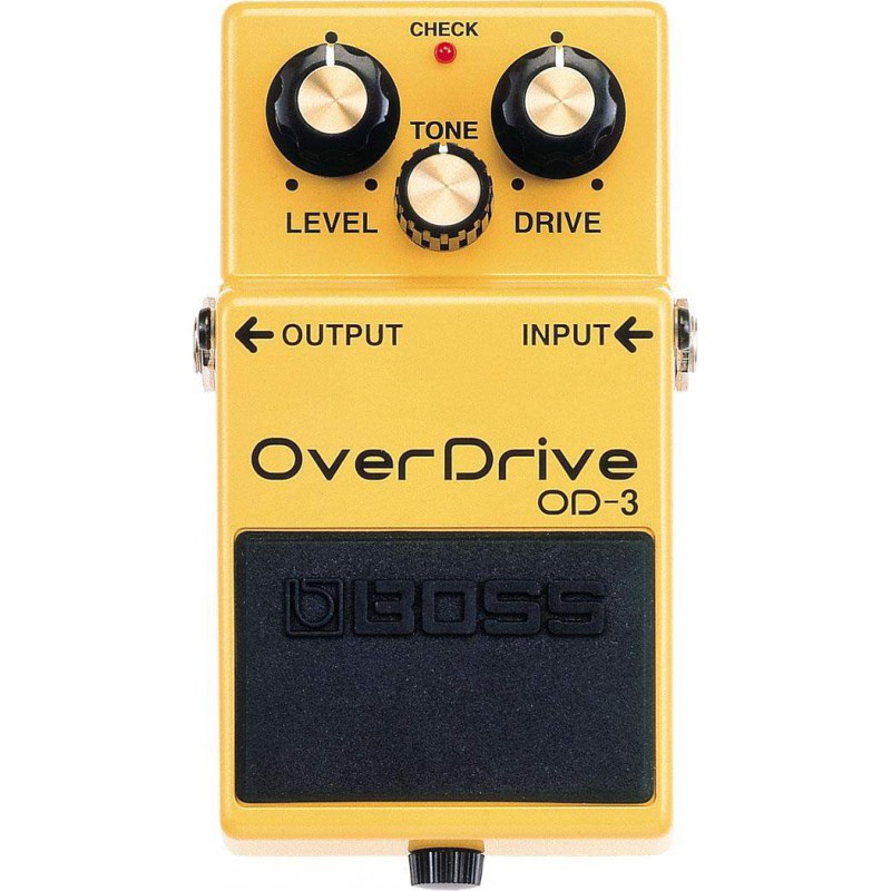 Pedal Boss OD-3 Overdrive, sonido natural  con toneladas de sustain.