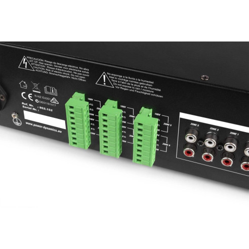 Power Dynamics PRM606 Amplificador matrix de 6 Zonas 360W línea de 100v