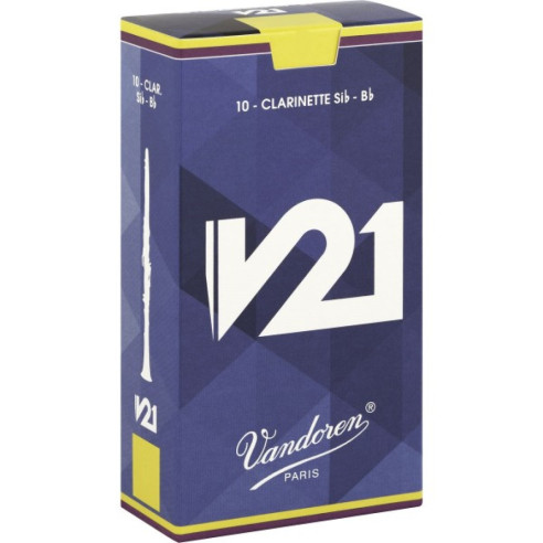 Caja de 10 cañas Clarinete V-21 nº 2 1/2 