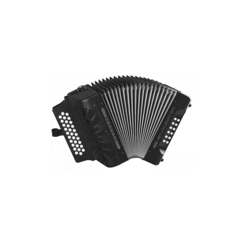 Hohner El Rey del Vallenato GCF Negro A4922 Acordeón de botones