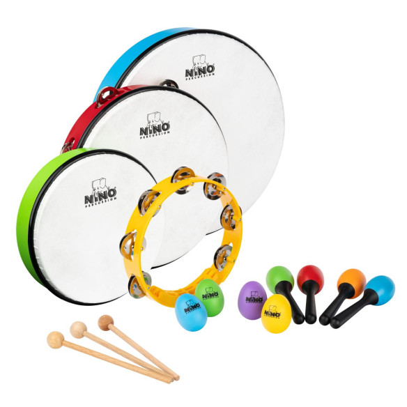 NINO PERCUSSION NINOSET9 Set de Percusión Infantil NINO PERCUSSION NINOSET9 Set de Percusión Infantil