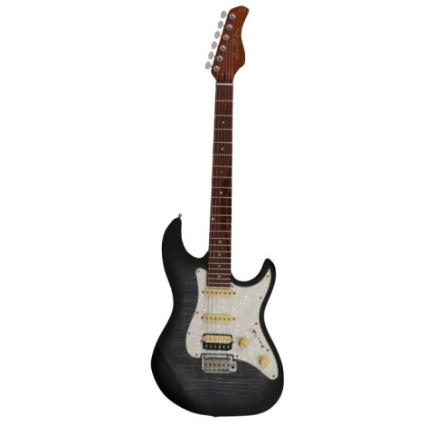 LARRY CARLTON S7 FM TBK V2 TRANS BLACK Guitarra Eléctrica 