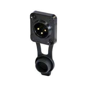 CON.- XLR CHAS.3P MACHO NEGRO RRX3M-Z-002-1
