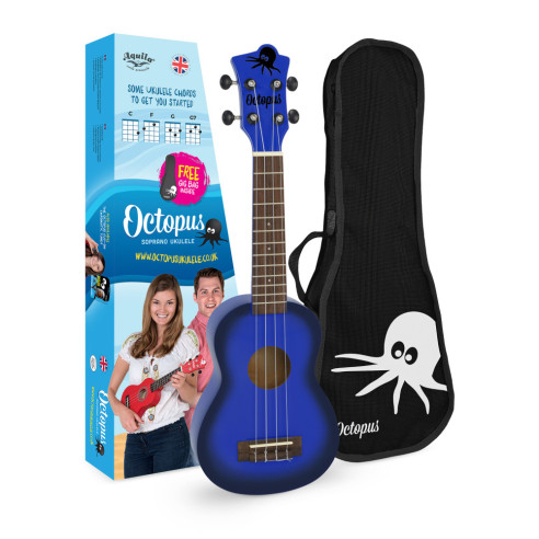 OCTOPUS UK-205DBB Ukelele Soprano Azul Oscuro Burst