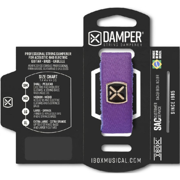 Amortiguador de Cuerdas Medium Púrpura DTMD22 Amortiguador de Cuerdas Medium Púrpura DTMD22