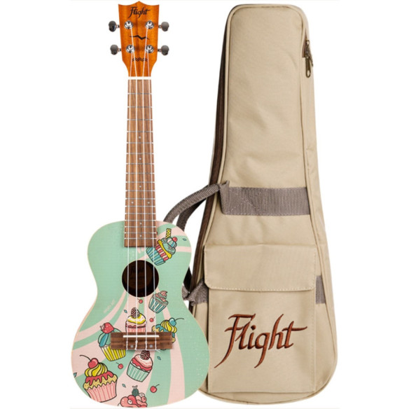 Flight AUC-33 Ukelele Concierto Cupcake