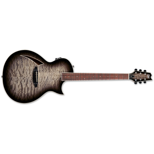 LTD TL-6 QM Charcoal Burst Guitarra Electroacústica