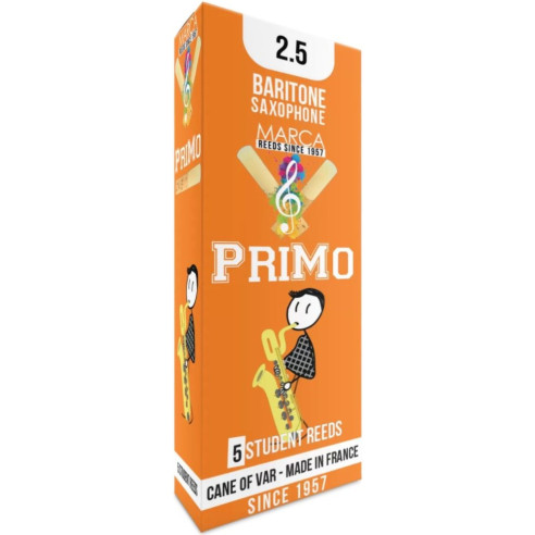 MARCA PRIMO Caja 5 Cañas Saxo Barítono 2½