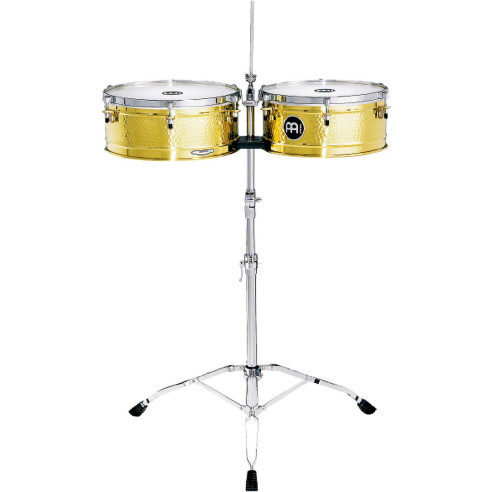 LC1BRASS Timbales Luis Conte 14" y 15" con soporte