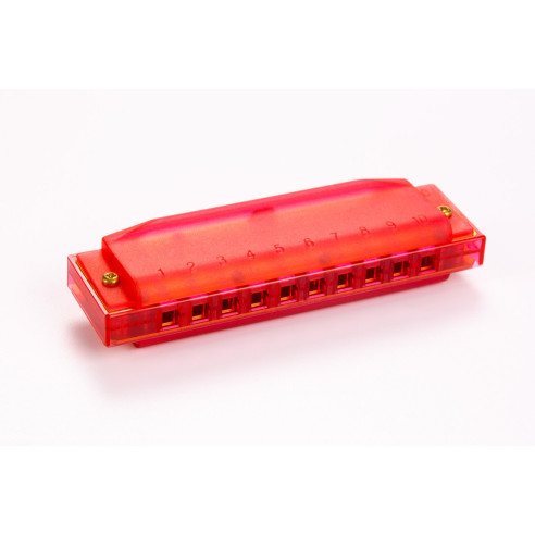 HOHNER TRANSLUCENT HARP ROJO DO (C) Armónica Diatónica