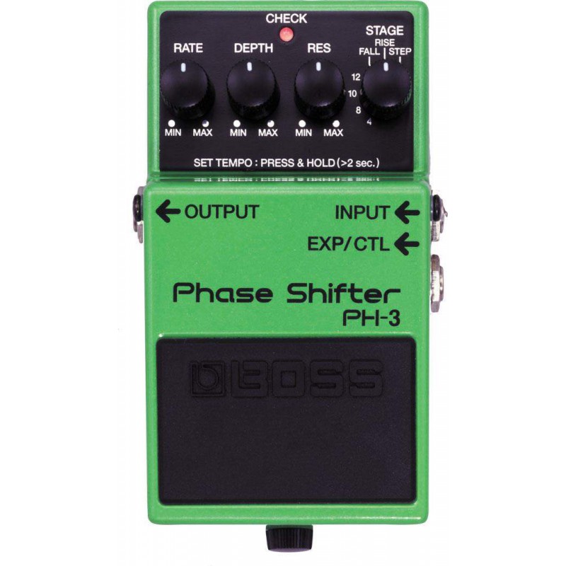 Pedal Boss PH-3 Phase Shifter con efectos phaser clásicos de BOSS