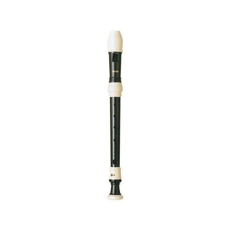 Flauta Soprano Yamaha YRS31 de plástico color marrón y detalles en beige, con digitación alemana.