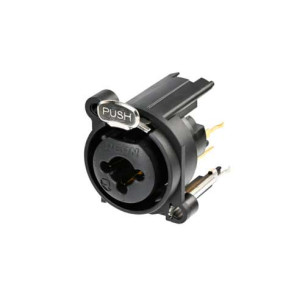 CON.- COMB XLR 3P CHAS. HEMB.VERT. RCJ6FA-V (B100) 2