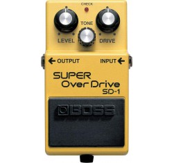Pedal SD-1 Super Overdrive, un pedal que nos da unos sonidos calidos de saturación de válvulas.
