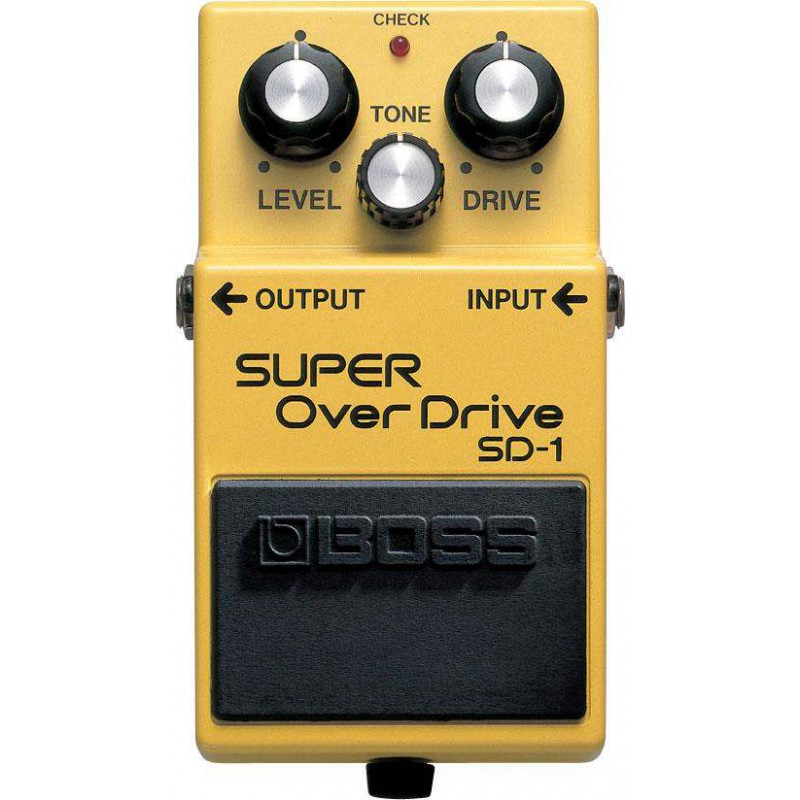 Pedal SD-1 Super Overdrive, un pedal que nos da unos sonidos calidos de saturación de válvulas.