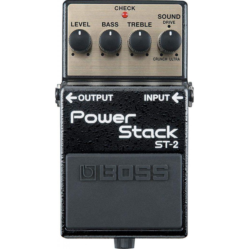 Pedal Boss ST-2 Power Stack, auténticos sonidos de amplificación en stack desde un pedal compacto.